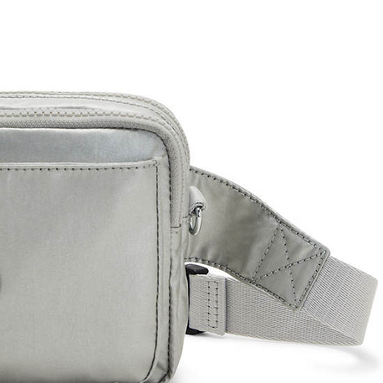 Kipling Abanu Multi Metallic Convertible Crossbody Táska Világos Szürke | HU 1028PJ